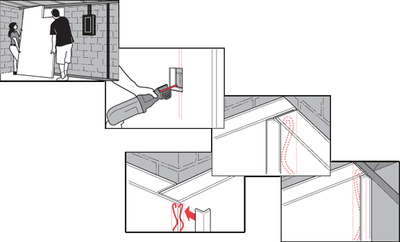 Basement Wall Installation